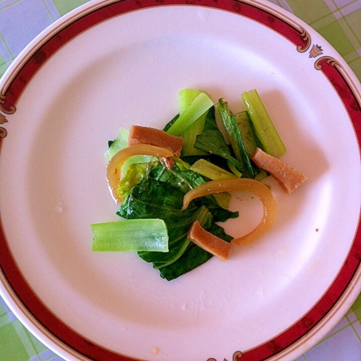 いつでも簡単★高野豆腐＆たまねぎ＆小松菜の炒め物
